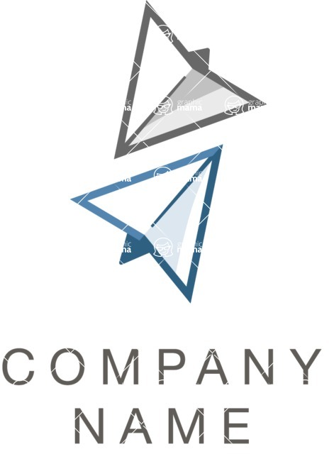 Business Logo Templates - vector graphics in a pack from GraphicMama - Creative Company Vector Logo Design with Paper Rockets